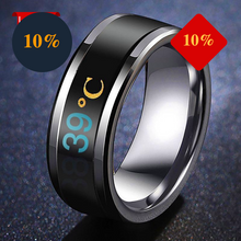 Load image into Gallery viewer, Temperature Ring Titanium Steel Mood Emotion Feeling Intelligent Temperature Sensitive Rings for Women Men Waterproof Jewelry