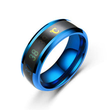 Load image into Gallery viewer, Temperature Ring Titanium Steel Mood Emotion Feeling Intelligent Temperature Sensitive Rings for Women Men Waterproof Jewelry